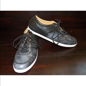 New Mens UGG Brooklin Leather Sneaker Black Pewter